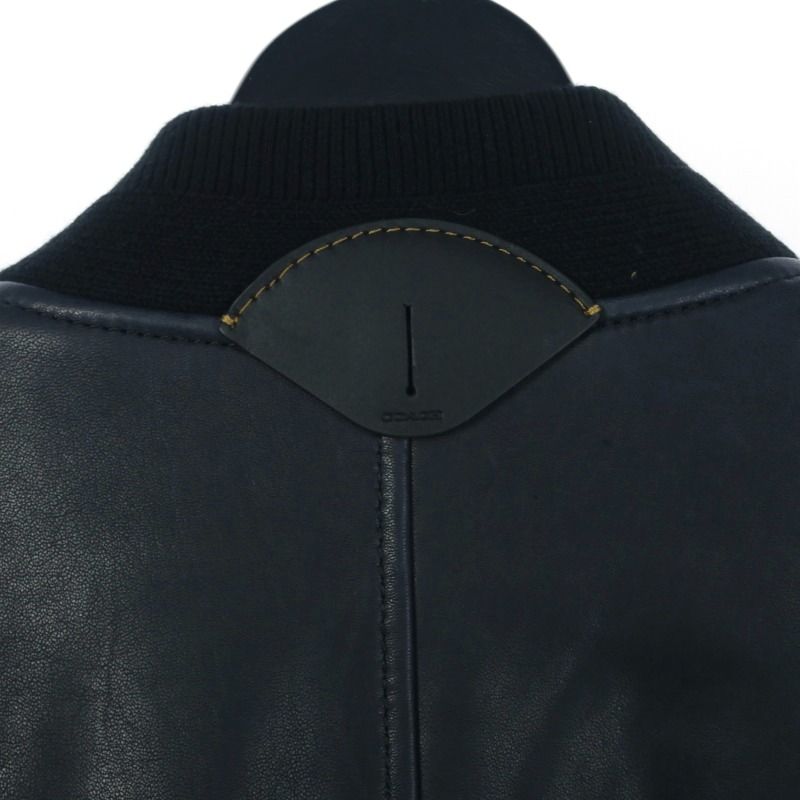 コーチ COACH Leather Ma-1 Jacket ブルゾン レザー シープスキン 46