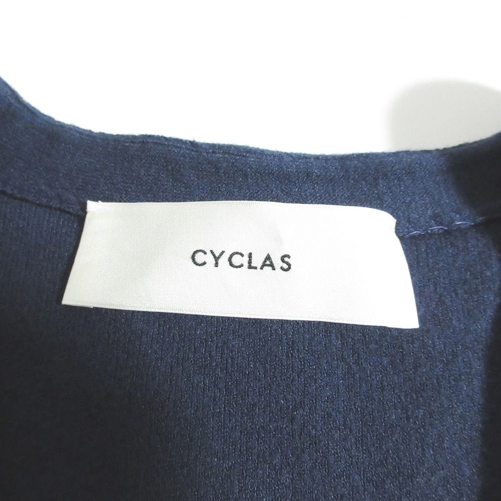 美品 CYCLAS シクラス Vネック ダブルフェイスカーディガン 1-02