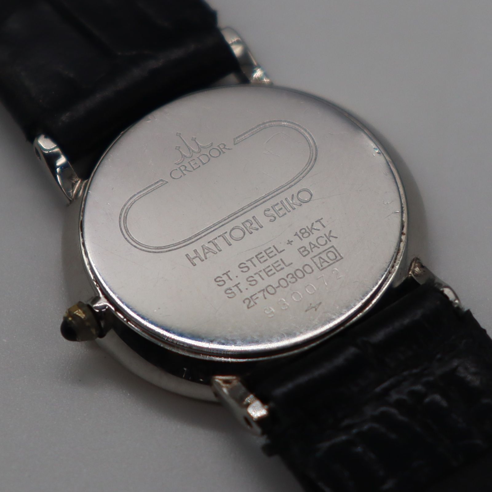 【美品】セイコー SEIKO クレドール 2F70-0300 クォーツ 18KT 美品】セイコー SEIKO クレドール 2F70-0300 クォーツ 18KT