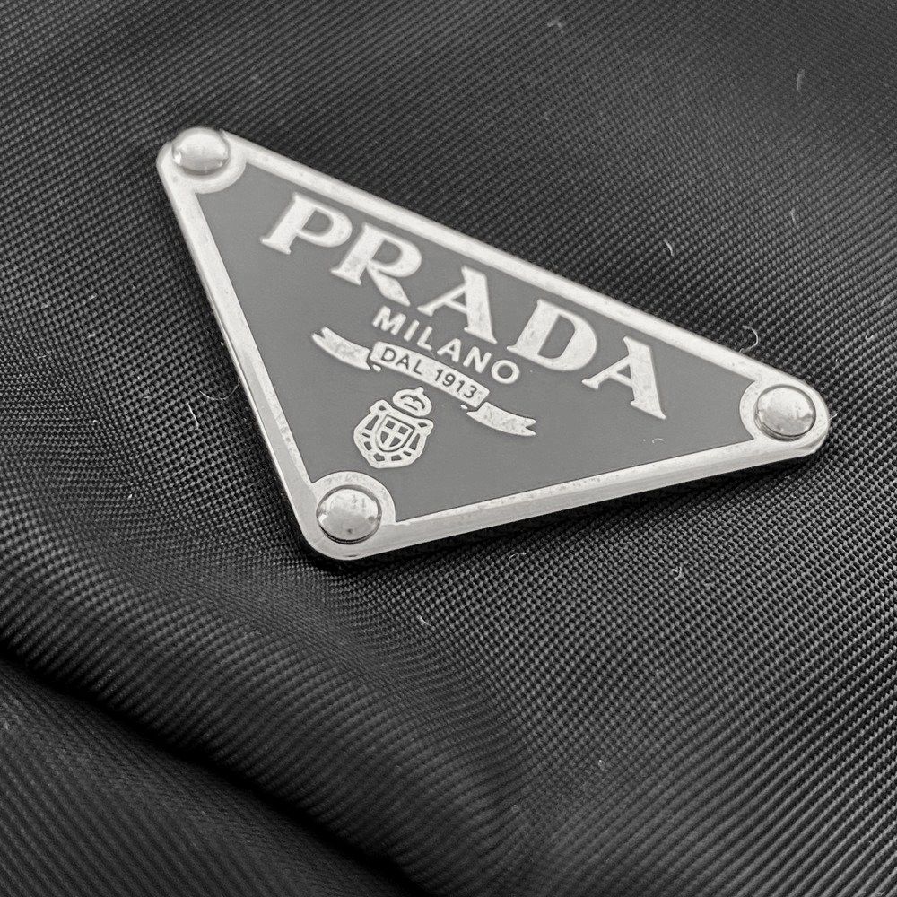 プラダ PC ポーチ パソコン ビジネス トライアングル ロゴ ナイロン テスート ブラック NERO 440397 5 DECORATOM_COM_BR