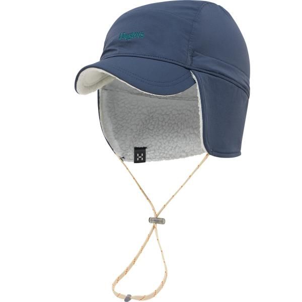 ホグロフス Mountain II Cap マウンテンキャップ 防寒キャップ メンズ レディース 耳あて付き スキー スノーボード アウトドア キャンプ Blue