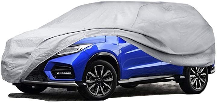 Softclub ボディーカバー SUV 4層構造 裏起毛タイプ 自動車カバー 車体カバー 480x180x145cm( シルバー，  480x180x145CM)