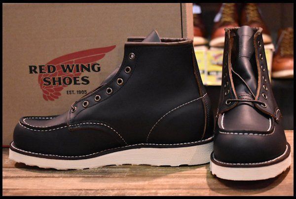 RED WING 8849 ブラックプレーリーモックトゥ　茶芯9.5 レッドウィング アイリッシュセッター RED WING 8849 ［Black