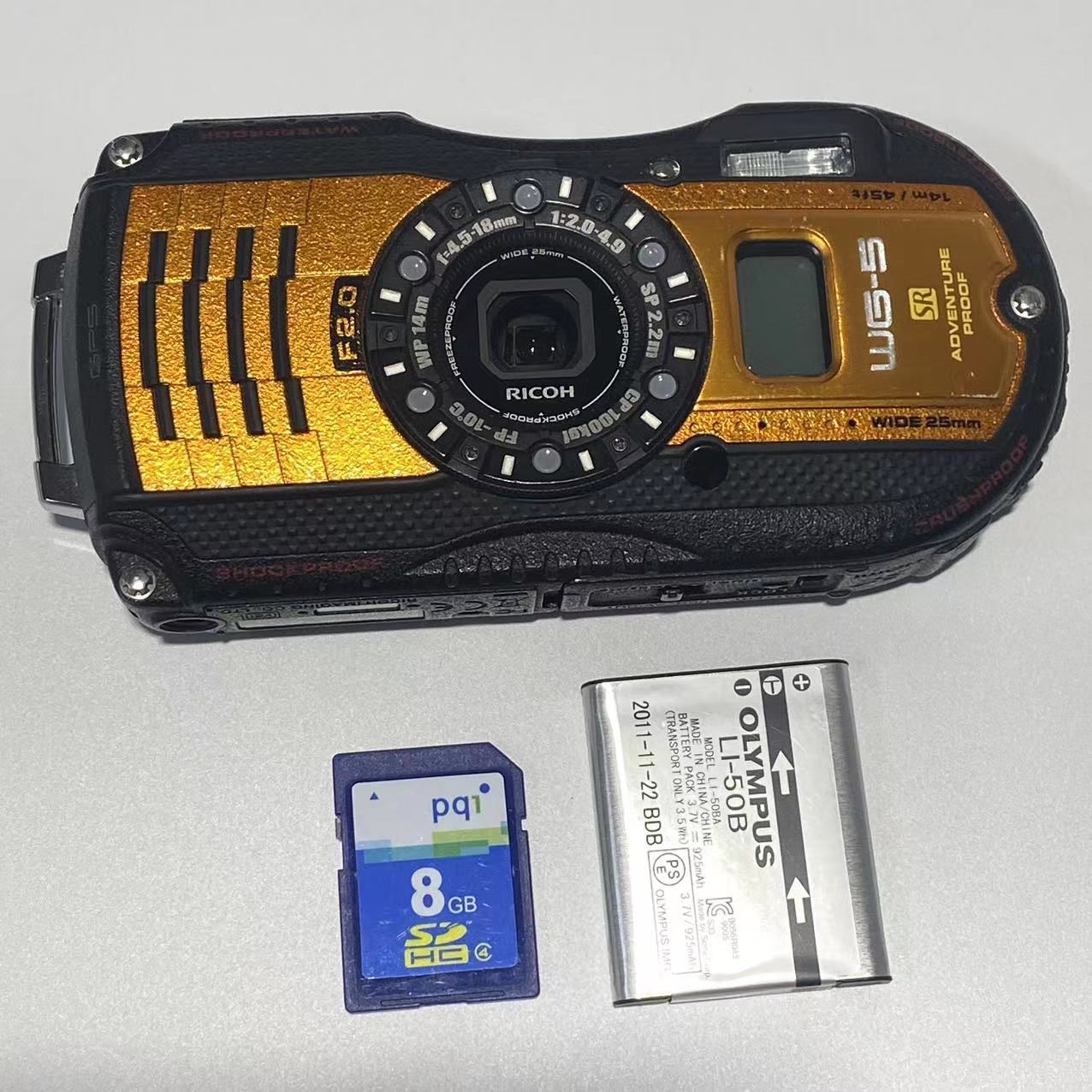 RICOH WG-5 GPS  オレンジ動作確認済み