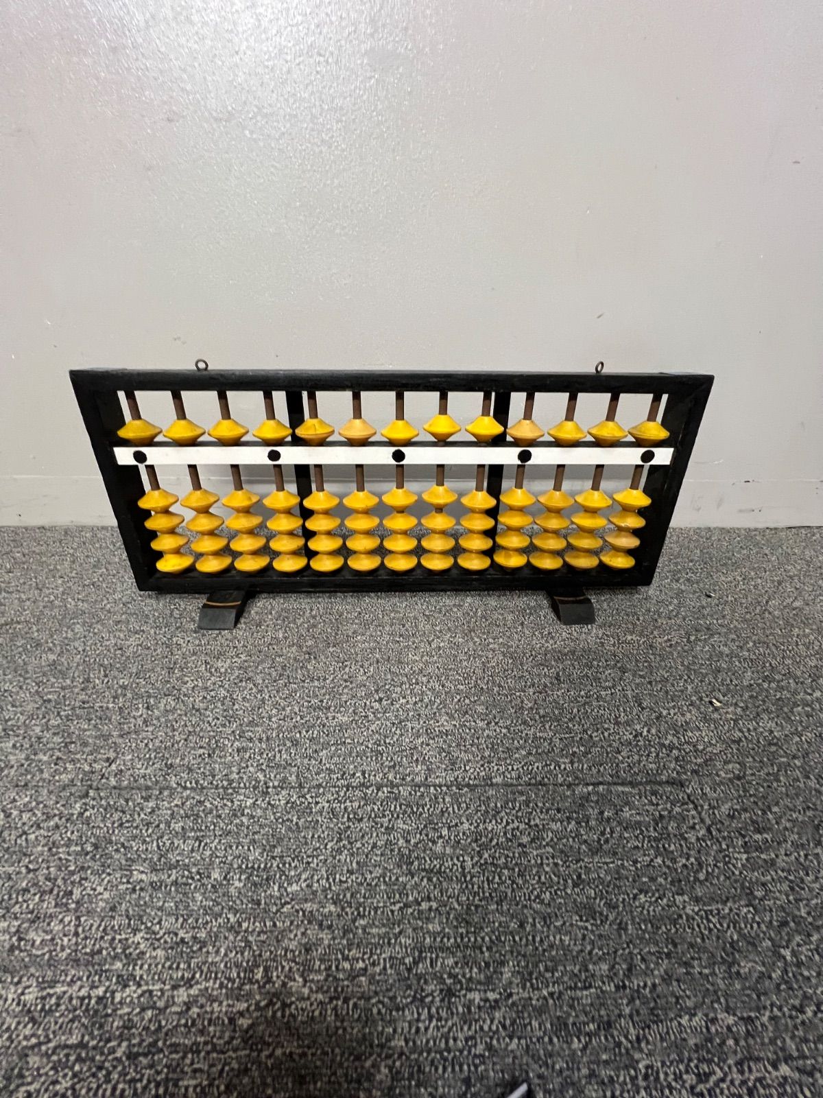 昭和レトロ 当時物 算盤 そろばん 27.3x109.7cm 特大 教授用