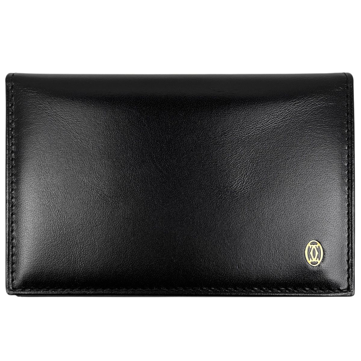 未使用 カルティエ 小銭入れ パシャ ブラック 黒 馬蹄型 2Cロゴ金具 レザー 未使用 カルティエ 小銭入れ パシャ ブラック 黒 馬蹄型 2Cロゴ金具