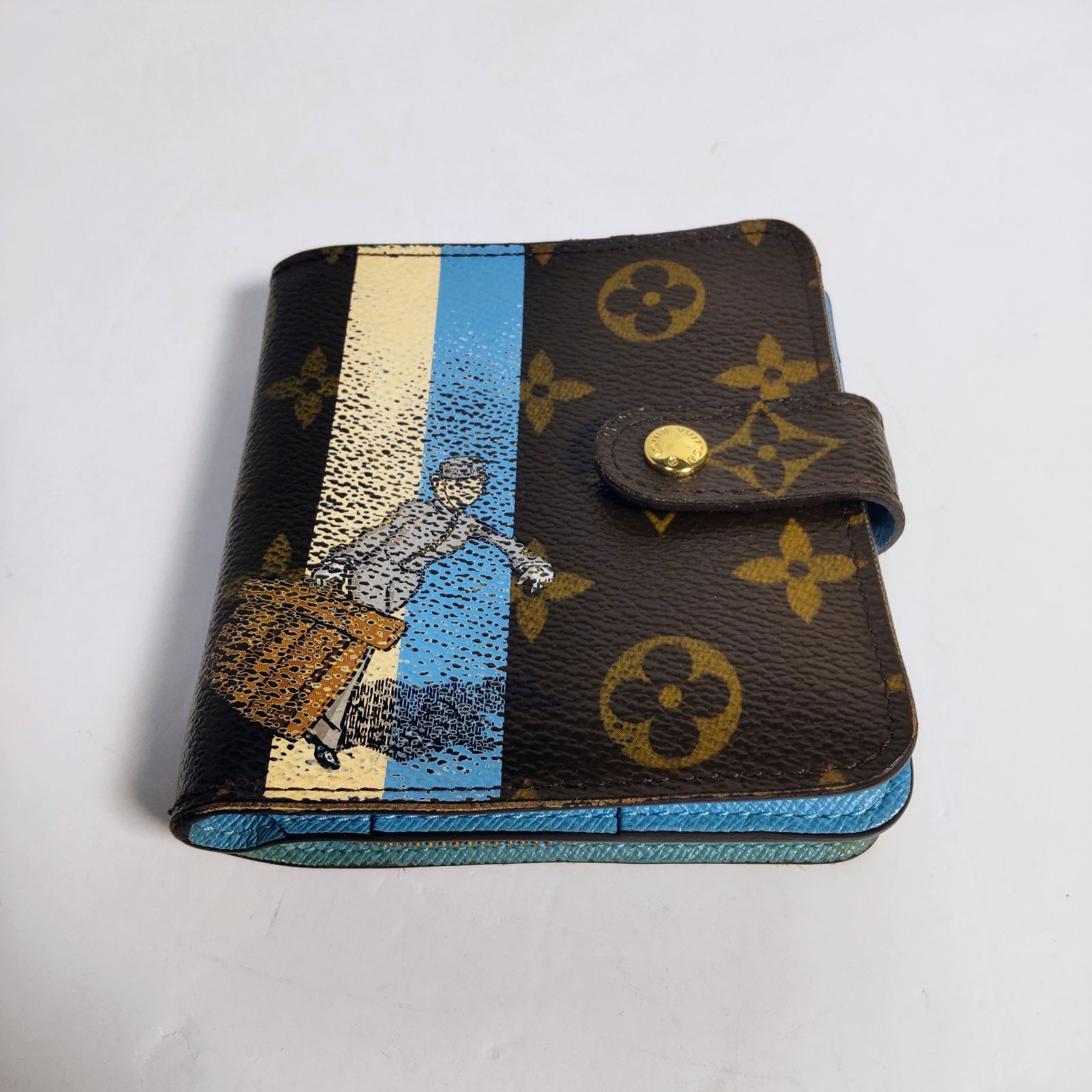 限定 ルイヴィトン モノグラム コンパクトジップ 折り財布 ブルー ベルボーイ 楽天市場】【財布】LOUIS VUITTON ルイ ヴィトン モノグラム