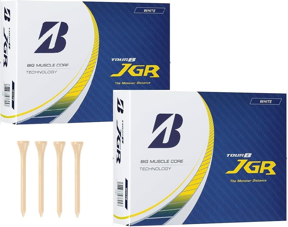 ブリヂストン ゴルフボール TOUR B JGR モデル 2ダース 24球入 ＊ロングティー4本付き