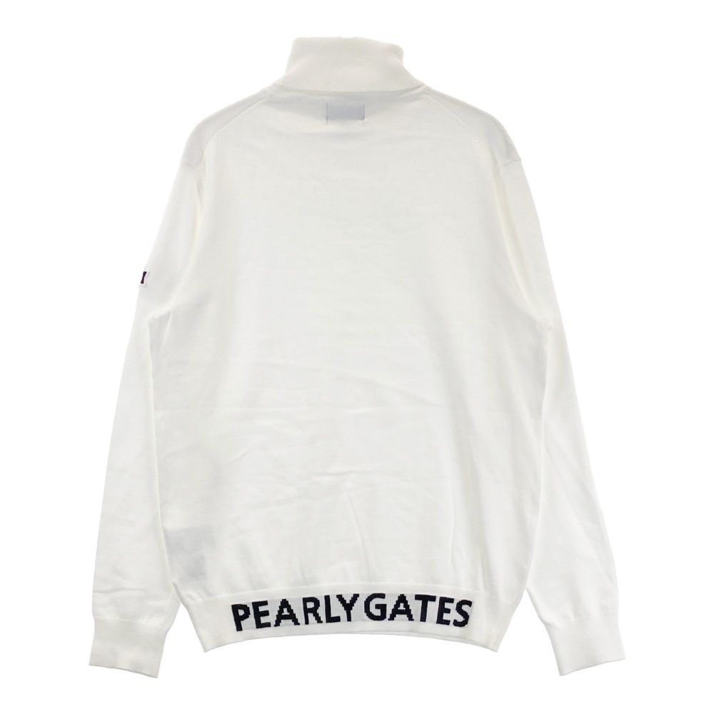 サイズ 4 PEARLY GATES パーリーゲイツ タートルネック長袖ニットセーター ホワイト系 240101535256 ゴルフウェア メンズ ストスト