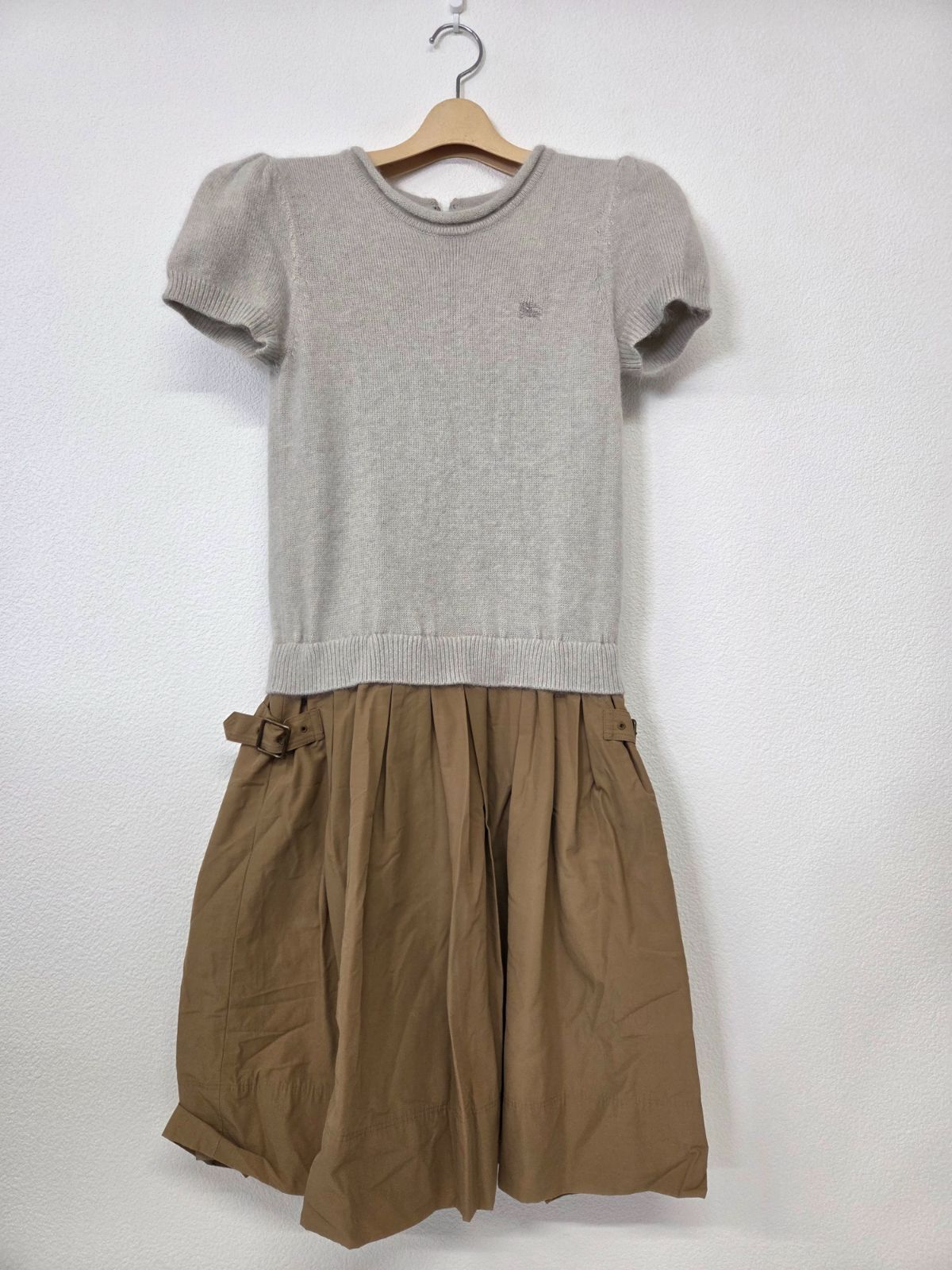 BURBERRY BLUE LABEL バーバリー ブルーレーベル ニット切替ワンピース