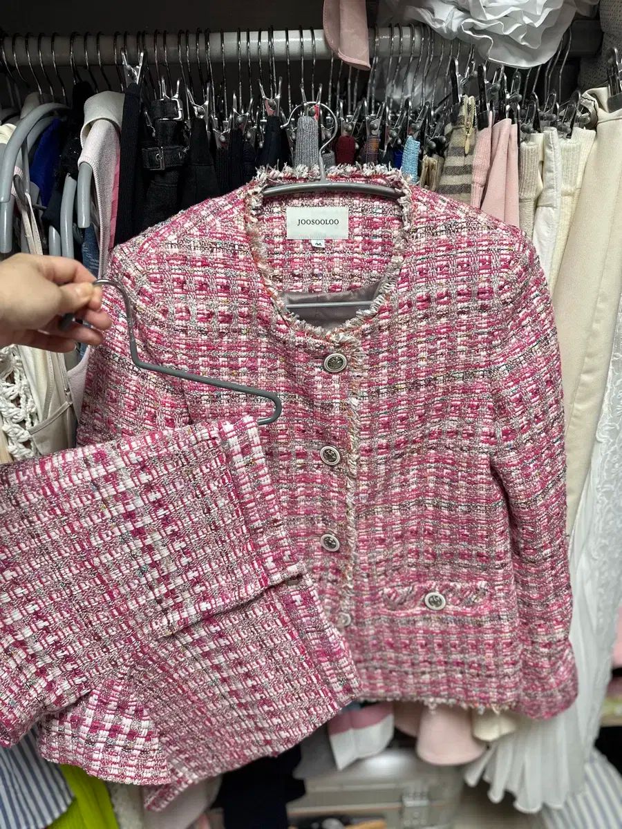 配送商品は通常配送無料。 Joosooloo ツイードセットアップ ツイードセット セットアップ