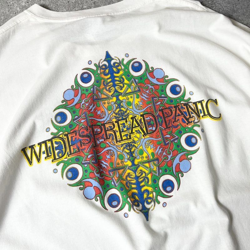 90s USA製 WIDESPREAD PANIC 両面 ロゴ プリント 半袖 Tシャツ XXXL