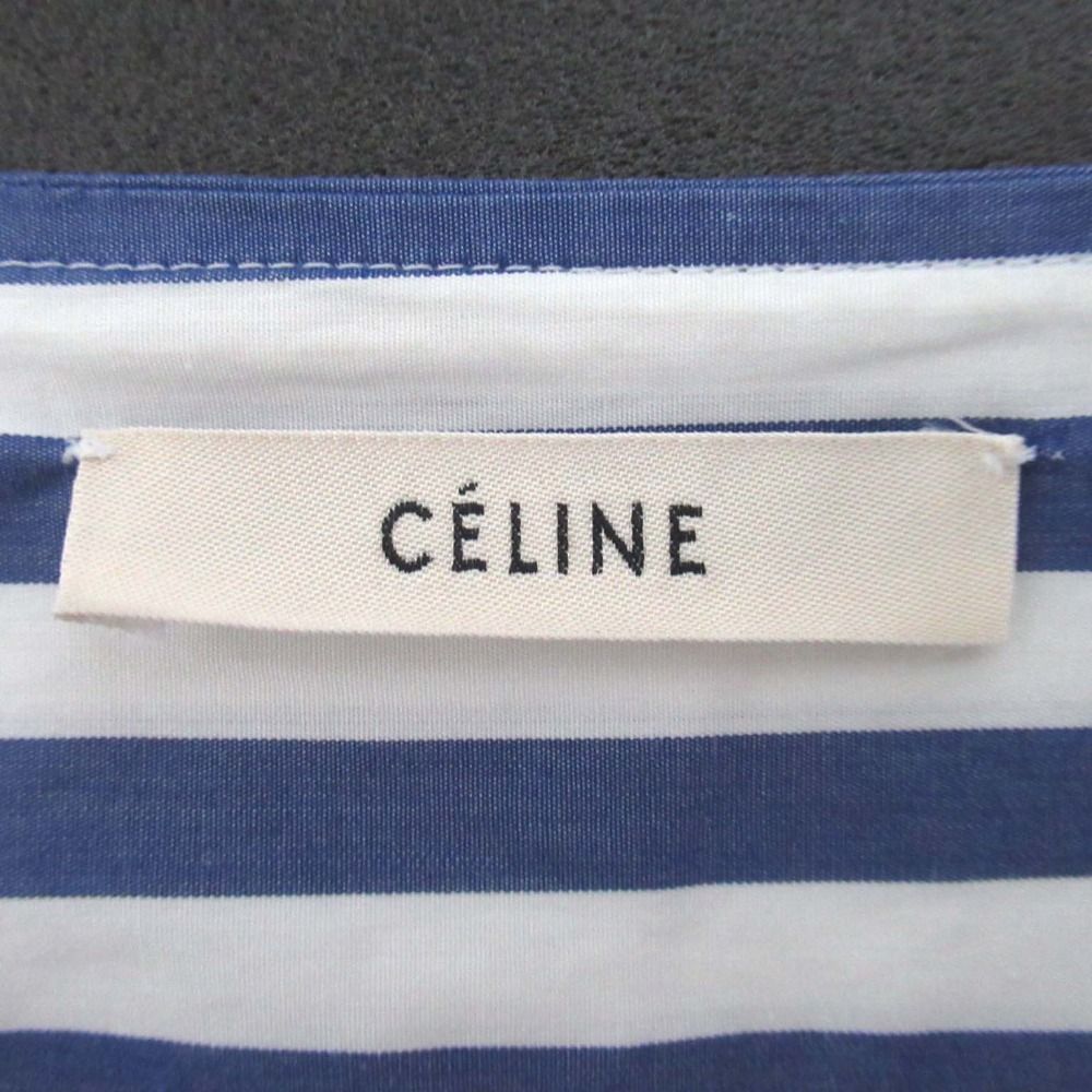 中古】良品 CELINE セリーヌ フィービー期 ストライプ柄 長袖