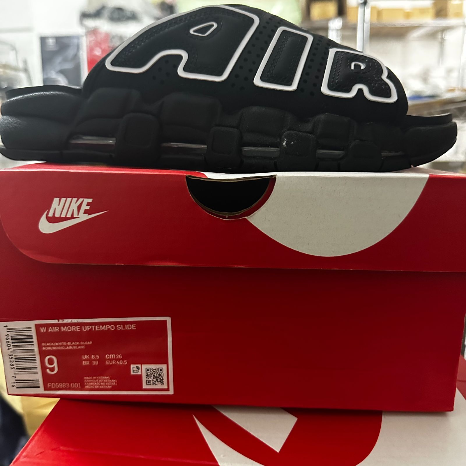 新品未使用品 Nike Air More Uptempo Slide ブラック 26cm ナイキ 