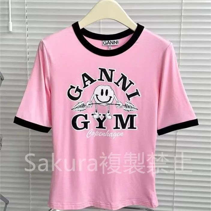 新品未使用】✨ GANNI / ガニー Light Stretch Jersey Gym Fitted T ...