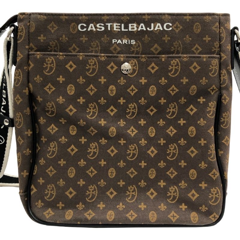 ★美品★ CASTELBAJAC ブラックブラウン ショルダーバッグ CASTELBAJAC カステルバジャック Garbo ガルボ ショルダーバッグ