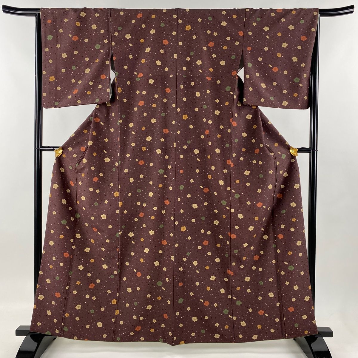 ★専用★美品 小紋 鮫小紋 紅紫色 身丈156.0cm 裄丈64.5cm 袷 小紋 身丈163.5cm 裄丈65cm M 袷 名古屋帯セット やまと 源氏香