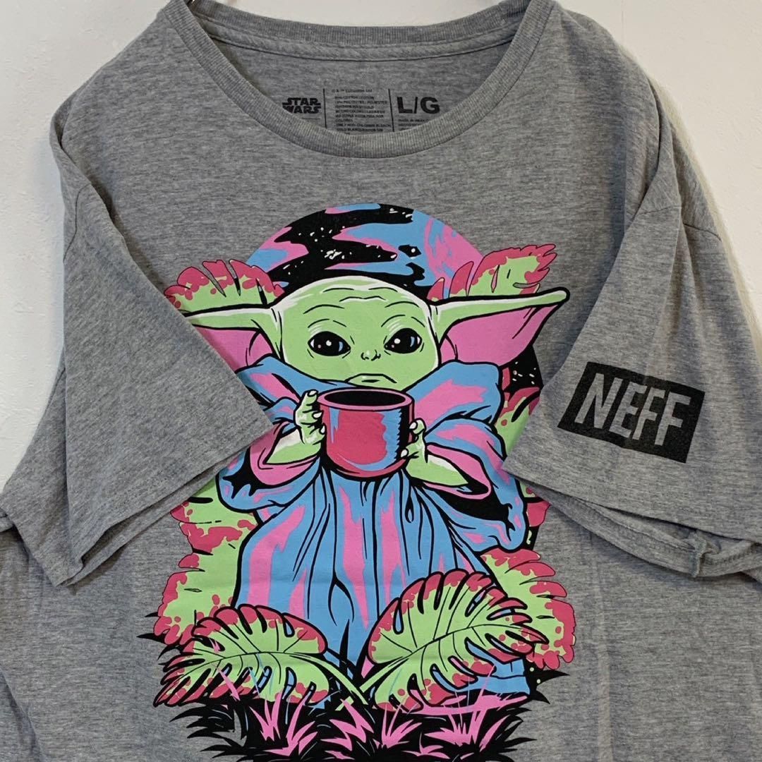 STAR WARS ヨーダ 半袖 プリント Tシャツ Lサイズ - メルカリ