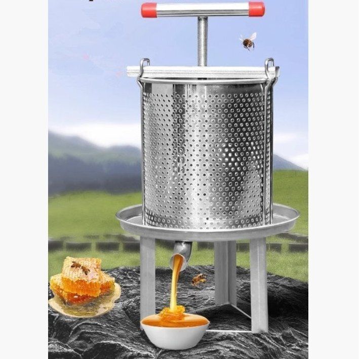 蜂蜜 分離器 圧搾機 蜂蜜絞り機 はちみつ絞り器 ハチミツしぼりき 手動 野菜脱水機 蜂蜜圧縮機 ステンレス 養蜂器具