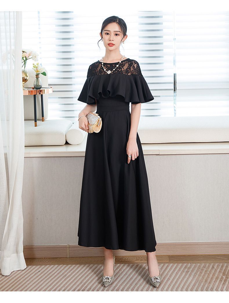 パーティードレス ロングワンピース レース ロング丈 結婚式 披露宴 二次会 お呼ばれ 20代 30代 40代 レディース フォーマル 春 夏 秋 冬 お呼ばれ xiuhua03