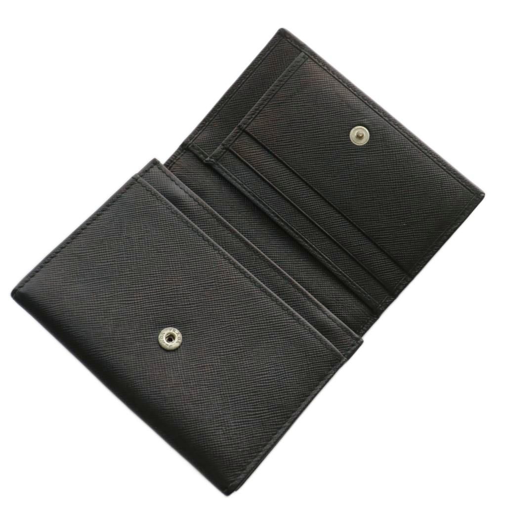 プラダ PRADA 二つ折り 財布 ミニ ウォレット サフィアーノ レザー