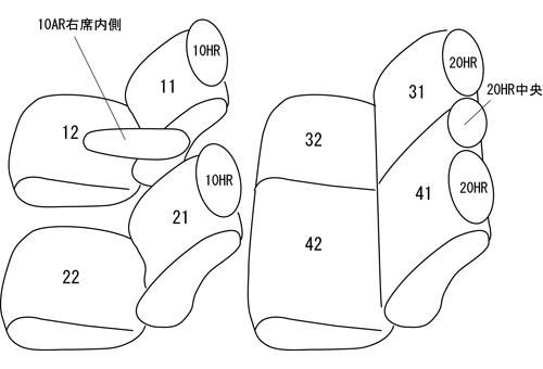 大人気/特価セール！ Clazzio クラッツィオ シートカバー L ライン トレジア NCP120X|NSP120X H23|12～H28|7 ET-1080
