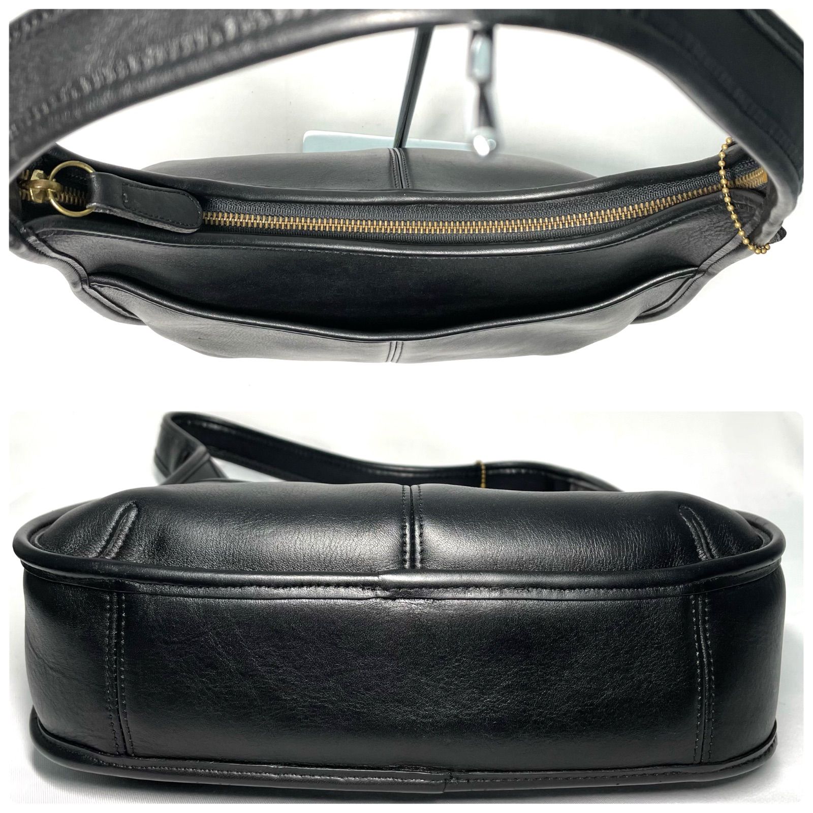 オールドコーチ OLD COACH ショルダーバッグ レザー ブラック 9033 