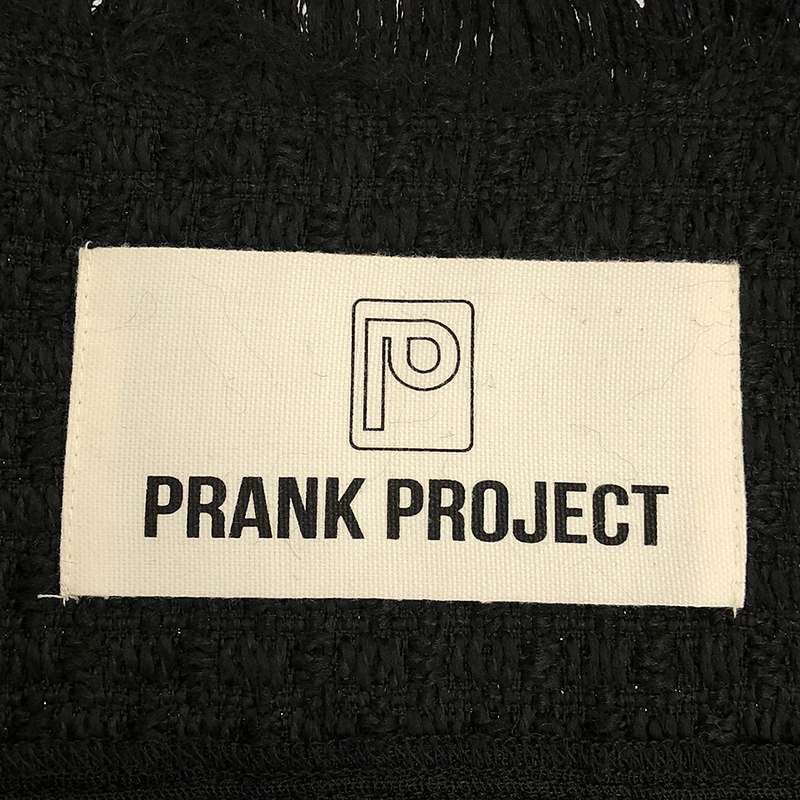 PRANK PROJECT / プランクプロジェクト | Damaged Fringe Tweed Gilet ベスト | FREE | ブラック |  レディース - メルカリ