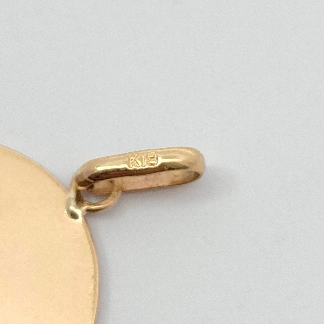 18金 K18 男女兼用 エリザベス金貨モチーフ ネックレストップ 1.06ｇ C45 エリザベス コイン ネックレス」