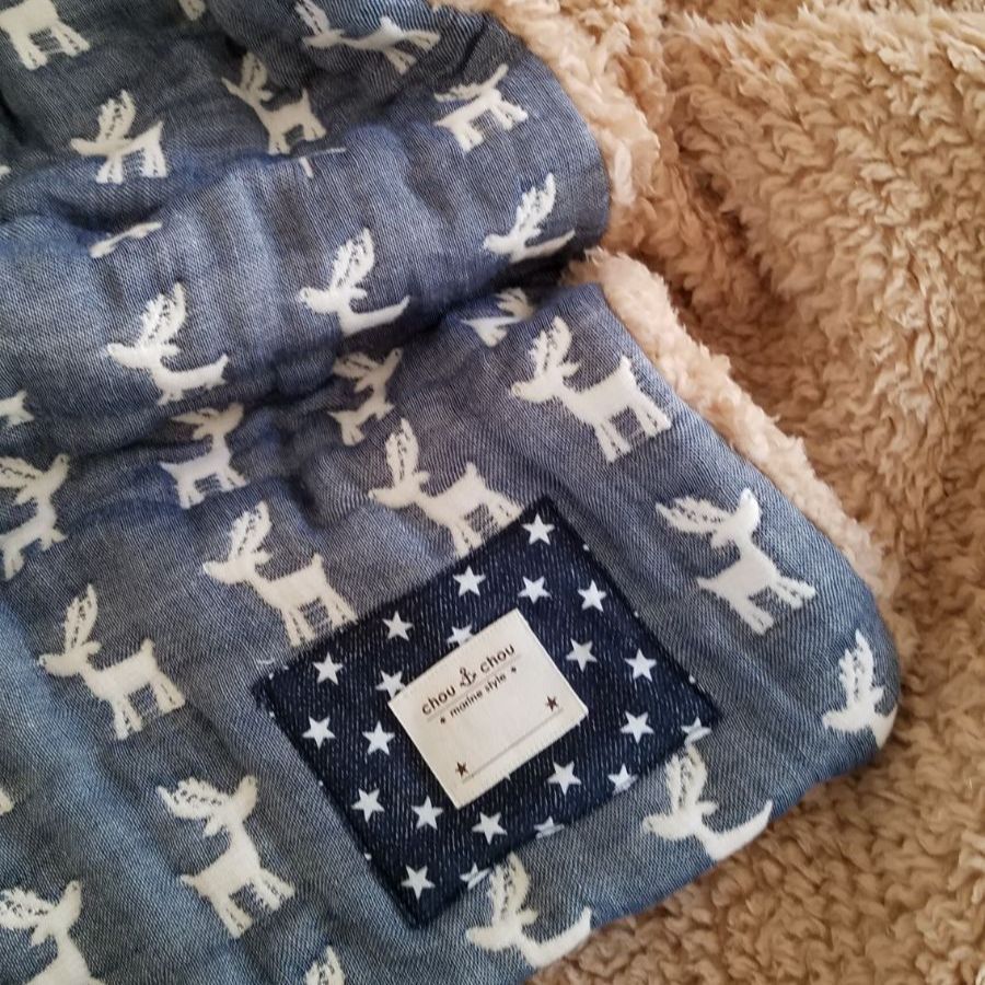 FUWARAシロクマ☆ボアケット☆ハンドメイド