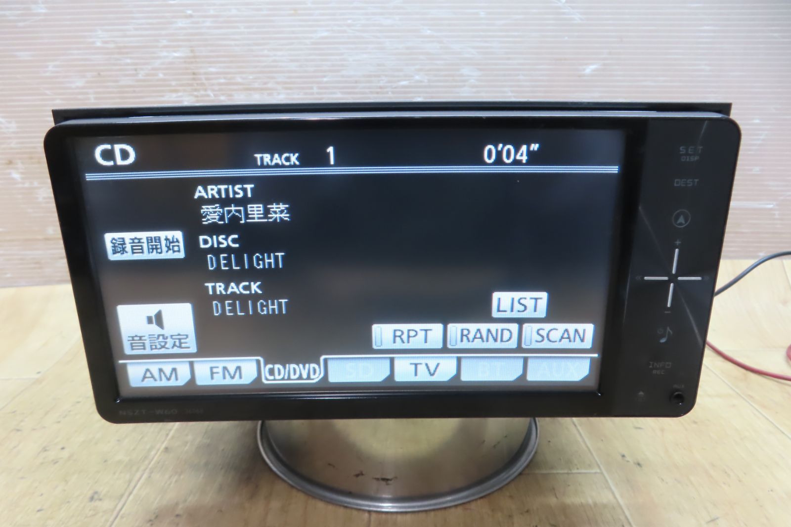 車 動作保証付☆F4201/トヨタ純正 NSZT-W60 メモリーナビ 地図2010年 地
