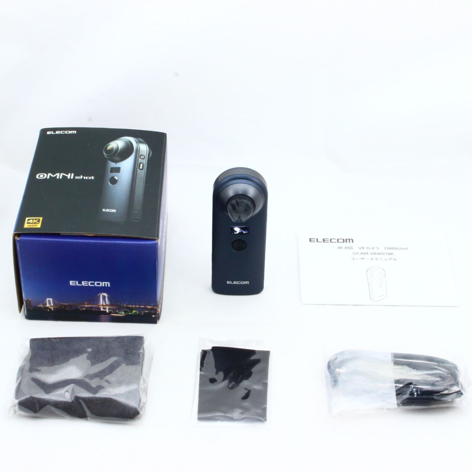 芸能人愛用芸能人愛用お値引中♪新品✨未開封 4K 360°カメラ！ELECOM