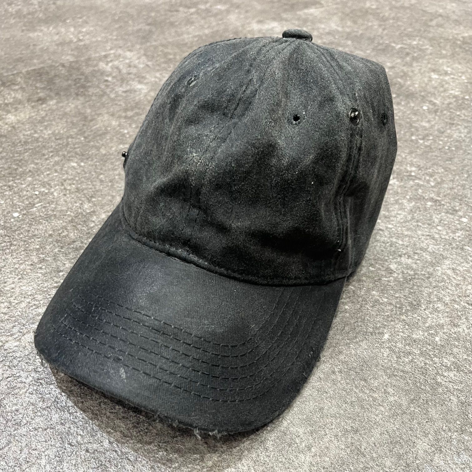 PLN キャップ 帽子 P.L.N Oil Skin cap archive P.L.N. Black Oilskin