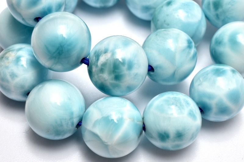 １点物 AA 美しい波模様 ラリマー 9.5mm ブレスレット パワーストーン 天然石 _MA8807 NEXPOTALLINN_EU