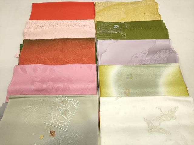 平和屋着物 和装小物 帯揚げ10枚セット 正絹 DAAV2511xg
