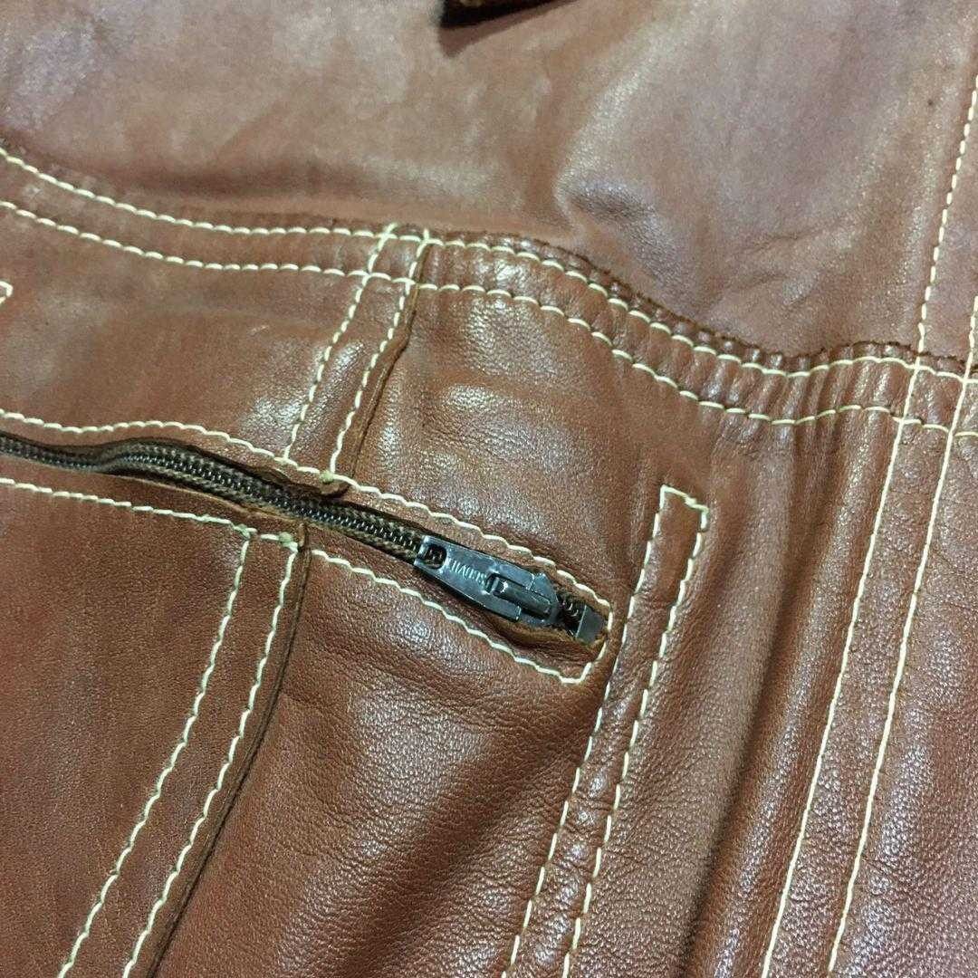 ジャケット 60s リバーシブル コート ロング丈 レザー ビンテージ 古着  