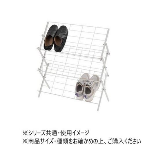 東谷 フォールディングシューズラック ホワイト MIP-68WH