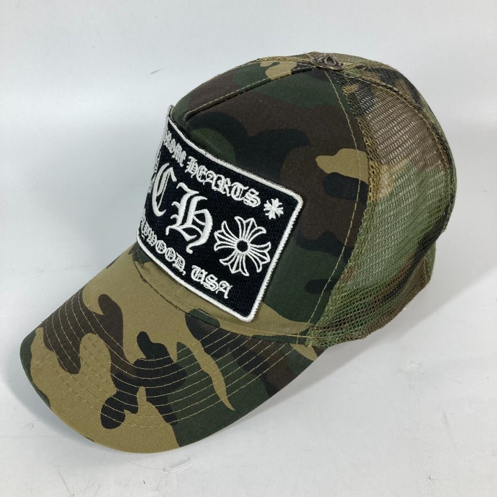 CHROME HEARTS クロムハーツ キャップ CHロゴ カモフラ 迷彩 コットン