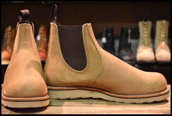 8D ♥ 24年 レッドウィング 3192 クラシック チェルシー サイドゴア ミュールスキナー ラフアウト ブーツ redwing HOPESMORE GP128