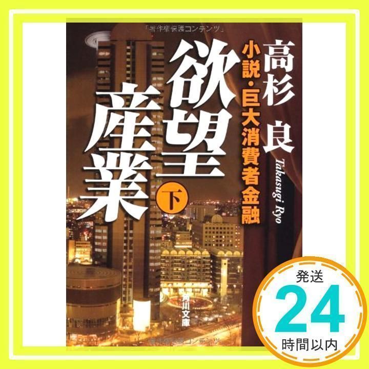 欲望産業 下 小説・巨大消費者金融 (角川文庫 た 13-23) 高杉 良_03 
