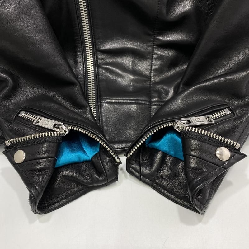 中古】CYBER DYNE 次元 ライダースジャケット ブラック サイズ0