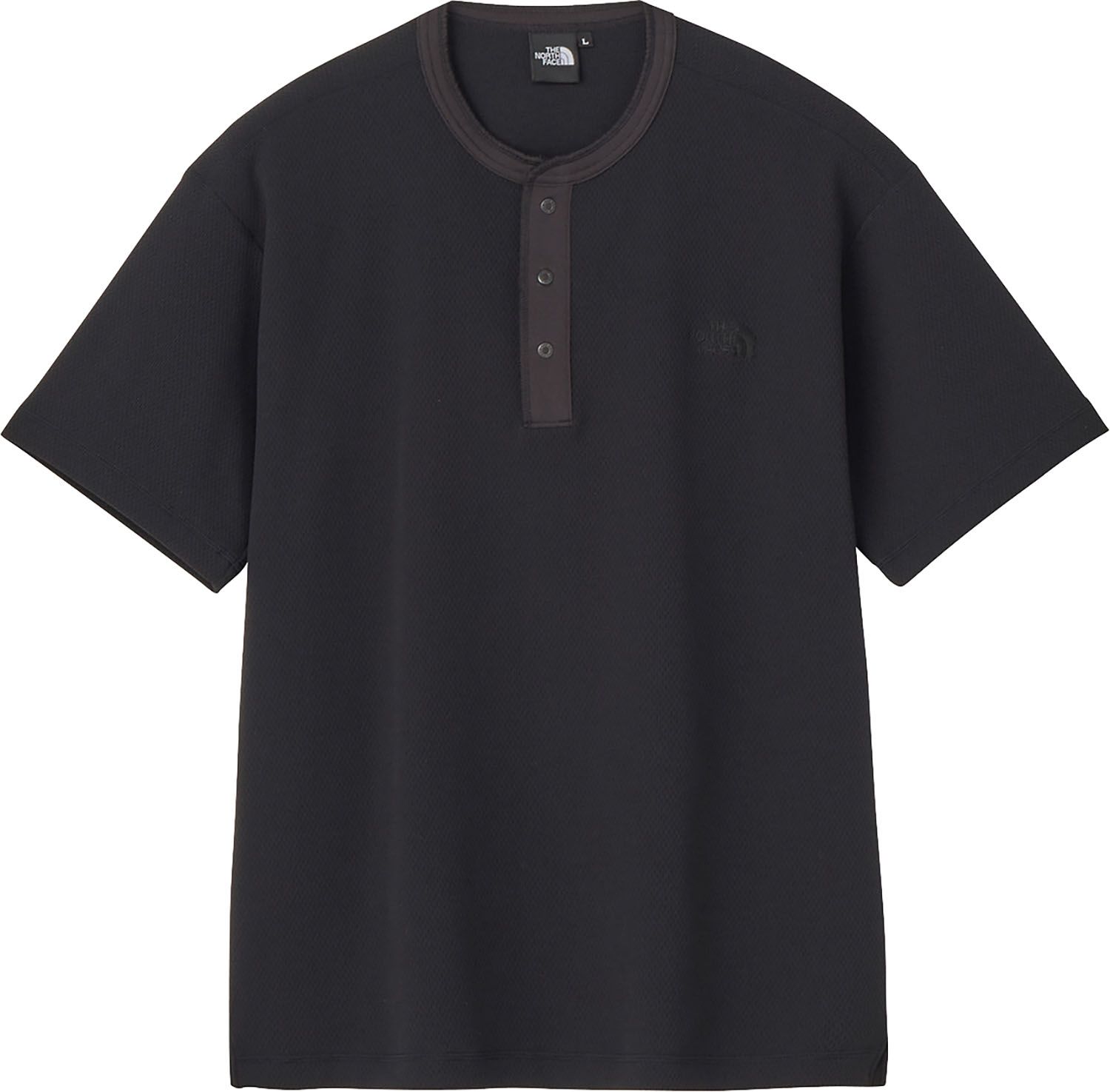 ザ ノース フェイス THE NORTH FACE アウトドア ショートスリーブハニカムヘンリー SS HONEYCOMB HENRY メンズ カットソー Tシャツ ハーフスリーブ トップス 半袖シャツ ロゴ ウェア NT1253 K ブラック