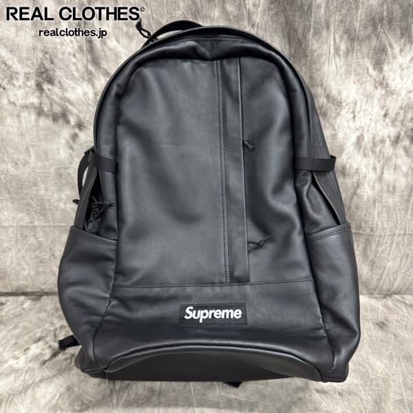 Supreme|シュプリーム 23AW Leather Backpack|レザー バックパック|リュックサック ブラック