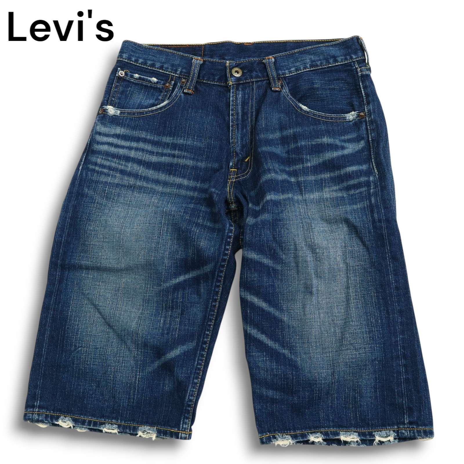 6909⑧【Levi's 503 ハーフパンツ ジーンズ】 Levi's 503 リーバイス SP503-0009 春夏 ダメージ加工☆ デニム