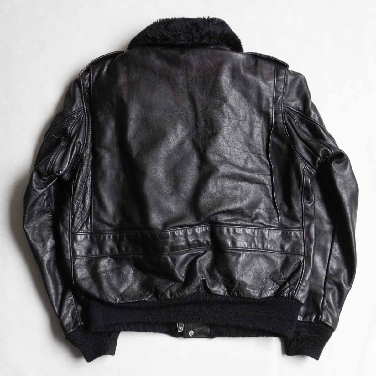 美品/希少✨schott フライトジャケット　G-1 ブラウン　184SM 44 schott - 【雰囲気抜群/ビッグサイズ】SCHOTT【184SM/type G-1