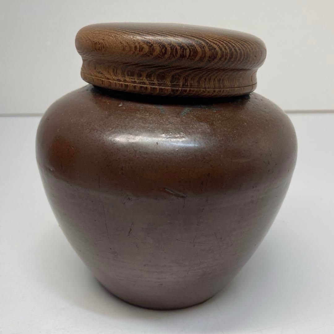 茶3 江戸時代 瀬戸 茶壺 東さ6-0318