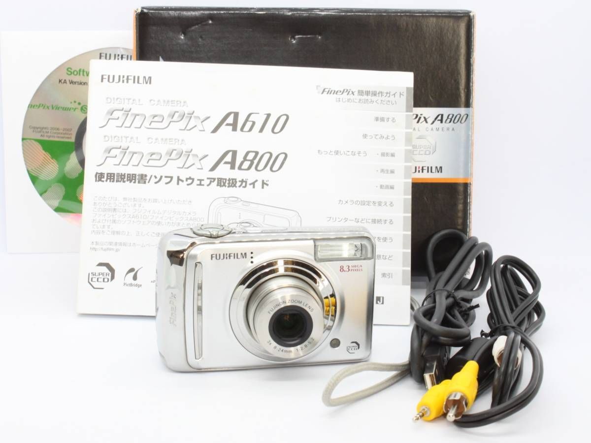 ☆元箱付き極上品☆富士フィルム FUJIFILM Finepix A800 コンパクト