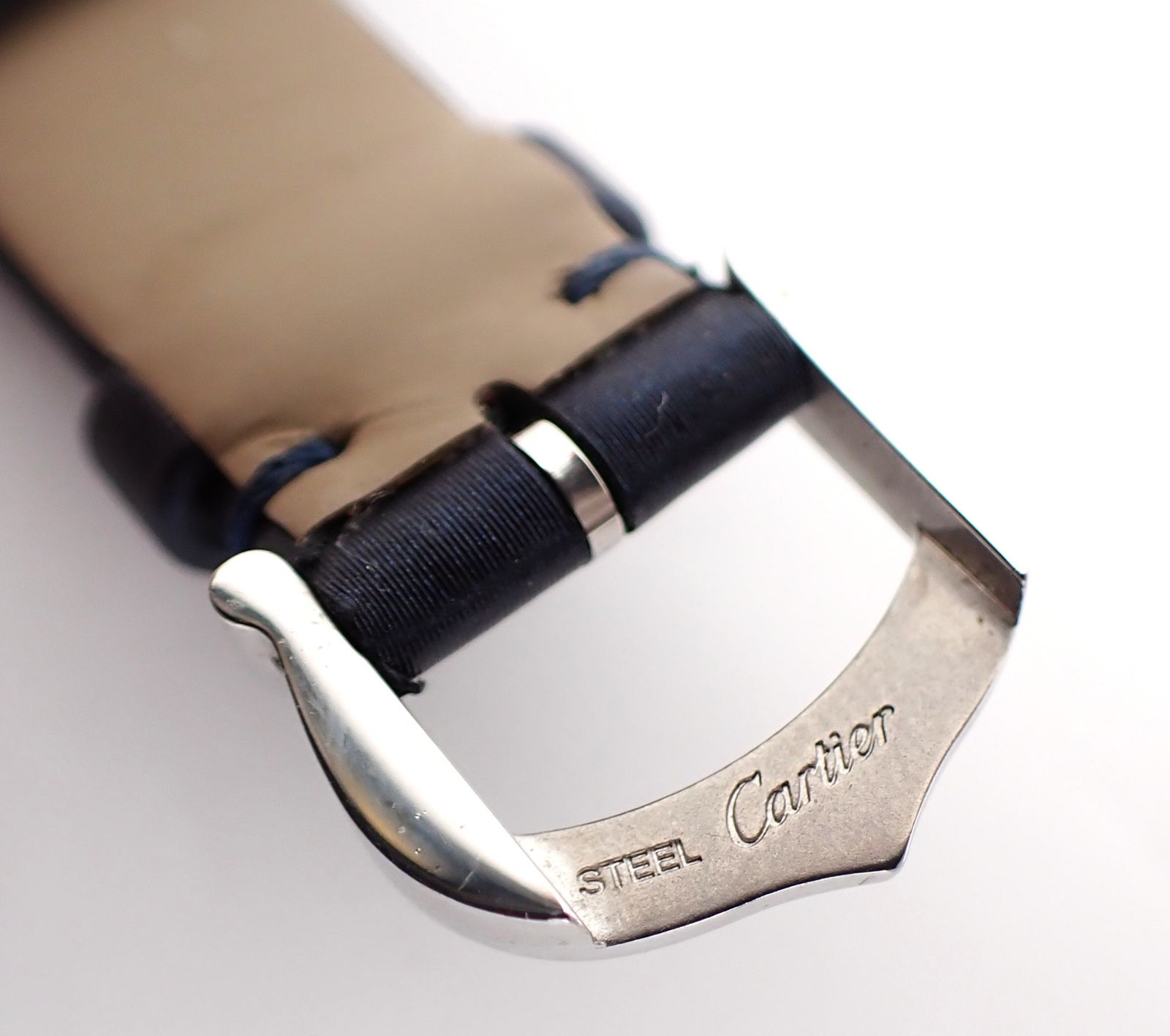 美品 Cartier(カルティエ) バロンブラン W4BL0002 SS/革 QZ クォーツ  