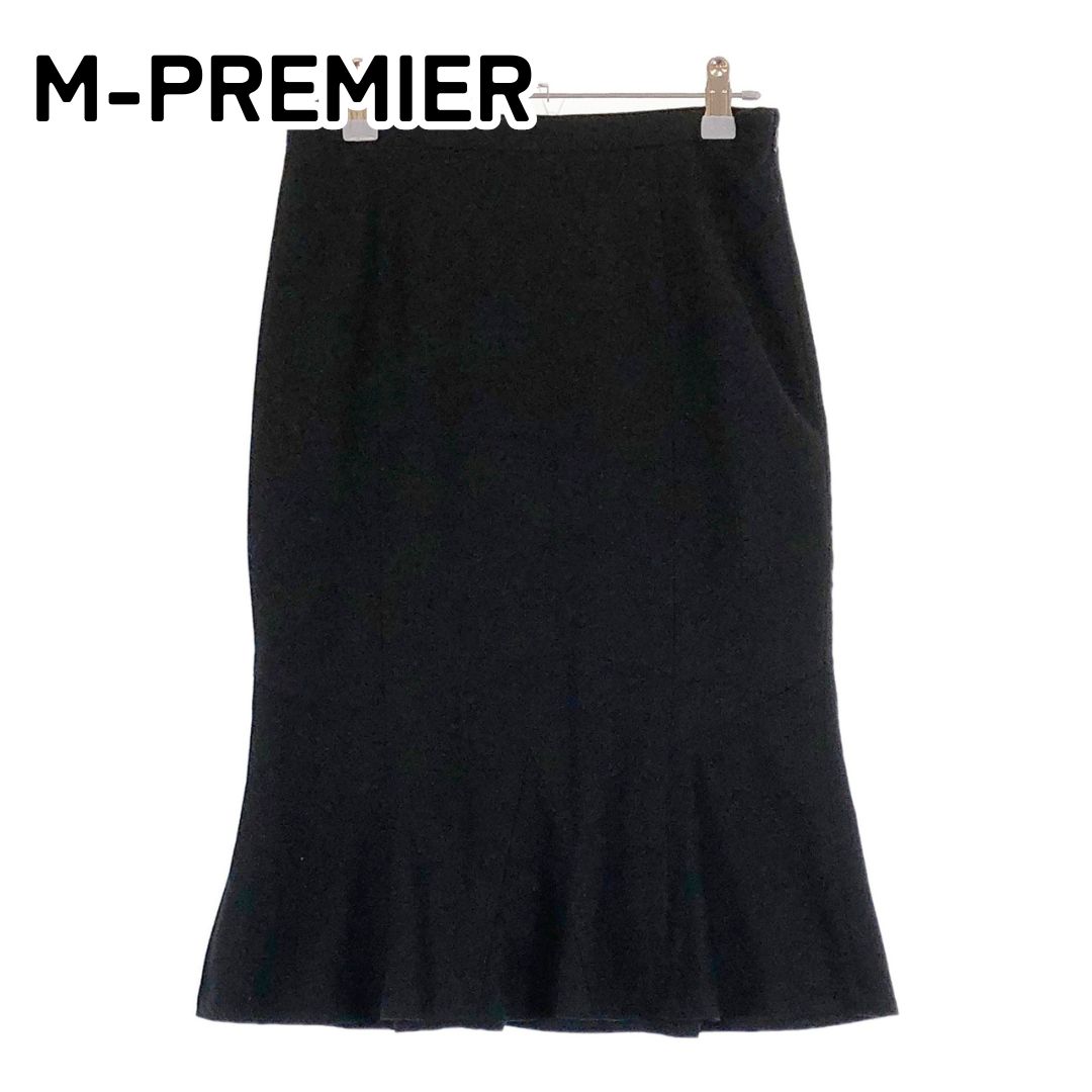 M-PREMIER エムプルミエ 【日本製】 38 M相当 ブラック 黒 ウール96 