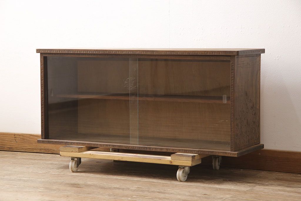 テレビ台 ナチュラルウッドカラー 引き出し 下開き扉付き ソフトダウン